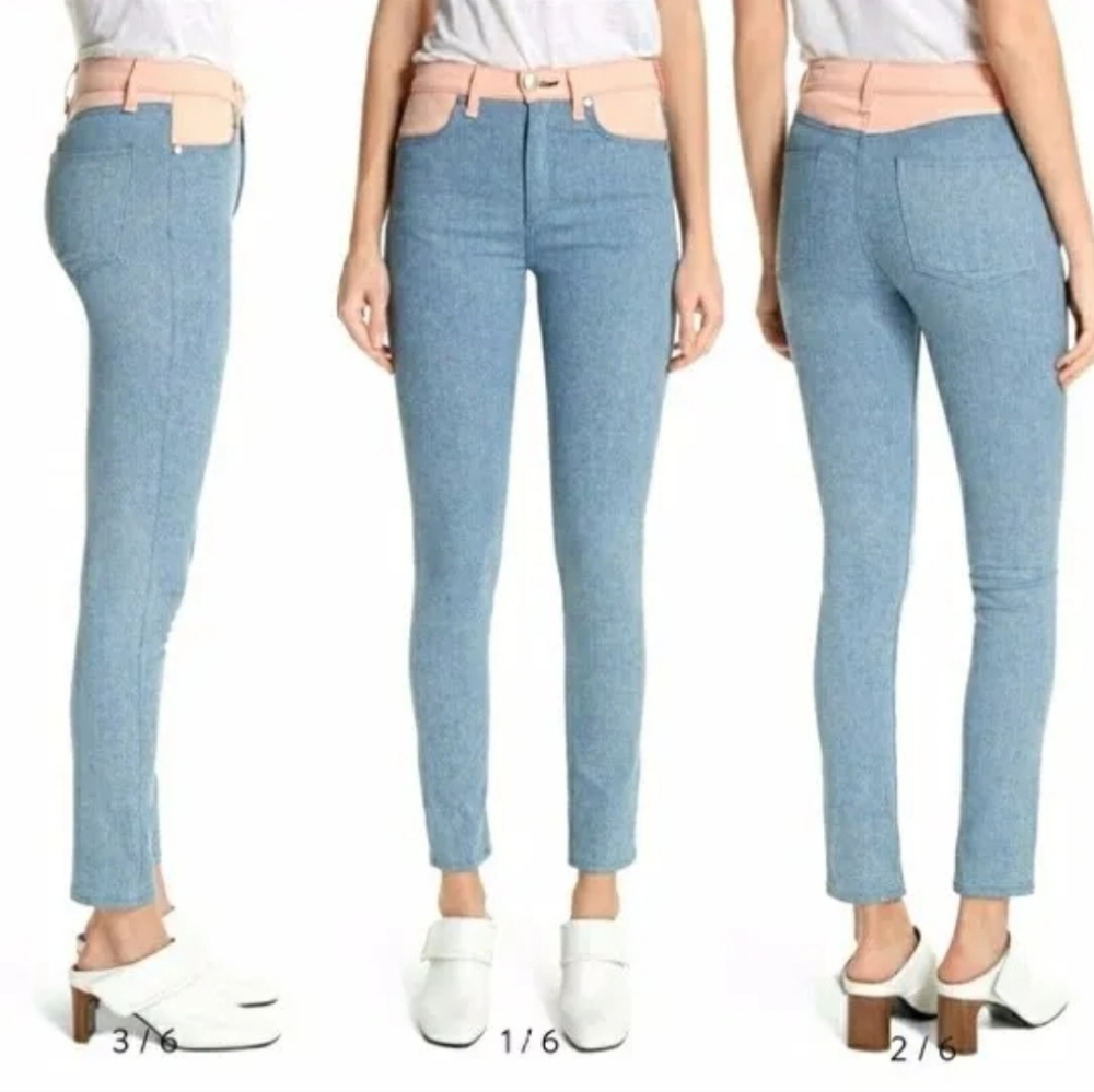 NWT Rag & Bone Phila High Rise Skinny Jeans Nelly Prairie Stretch
